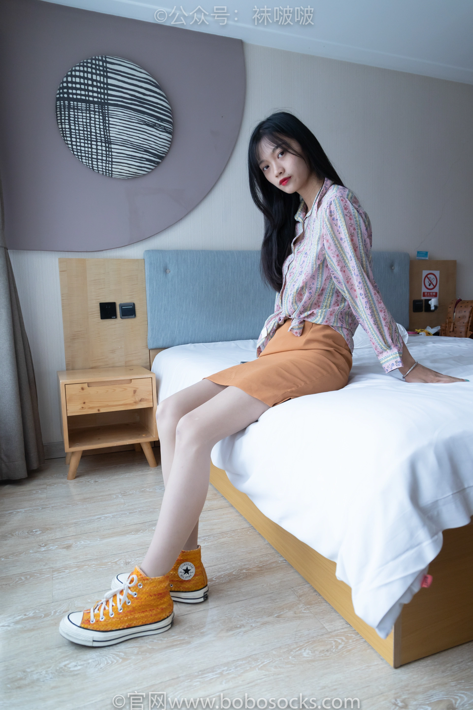 [BoBoSocks袜啵啵]NO.008 涵涵-帆布鞋、白色短棉袜、肉丝 0